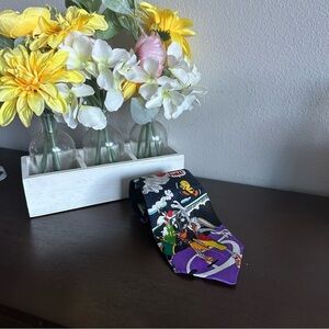 Vintage Looney Tunes The Taz Bugs Bunny tie necktie !!